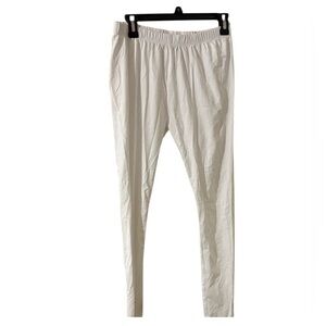 White elastic waist band Leggings size XL NWOT!